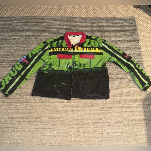 Roam the Halls “Natural Born Killers” Denim Jacket - Size XL - Picture 2 of 9